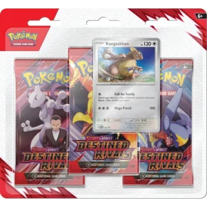 POKÉMON TCG: BLISTER 3 SOBRES - DESTINED RIVALS - KANGASKHAN- INGLÉS