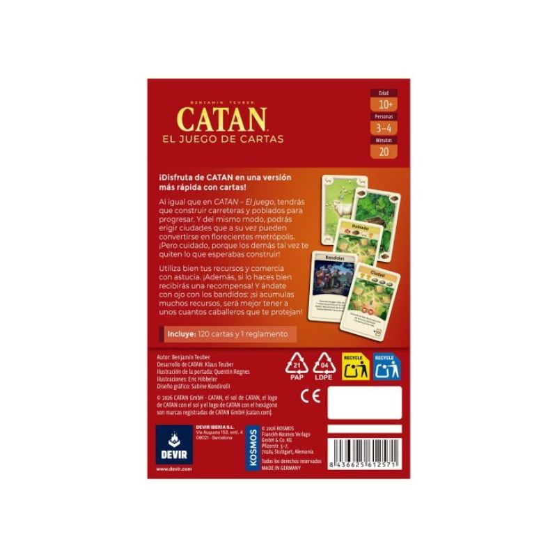 CATÁN EL JUEGO DE CARTAS (SEGUNDA EDUCIÓN) - Imagen 2